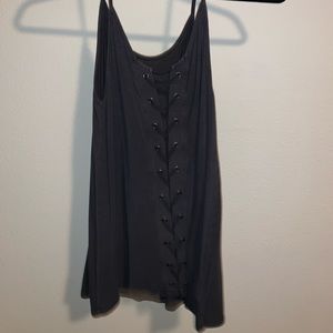 lose tank top with cute braid down the front